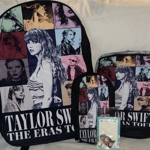 Taylor Swift The Eras Tour Black Backpack Set